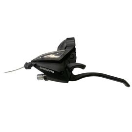 Переключатель SHIMANO ASTEF5004LSBLC (шифтер+тормозная ручка), 3 скорости, левый, трос, черный, 2-80, изображение  - НаВелосипеде.рф