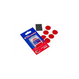 Аптечка WELDTITE RED DEVIL, заплатки самоклеющиеся: Ø25мм-6 шт., наждачка-1 шт., на блистере, DTK-01021, изображение  - НаВелосипеде.рф