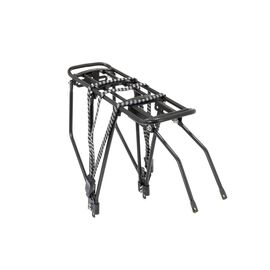 Багажник TRIX задний, 24"-28", алюминиевый, регулируемый по высоте, черный, CR-TX-607x2-0-BK, изображение  - НаВелосипеде.рф
