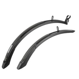 Крылья M-WAVE MUD MAX (перед.+зад.) 20"-24" 55 мм, переднее 540-570мм, заднее 440-510мм, черные, 5-385138, изображение  - НаВелосипеде.рф