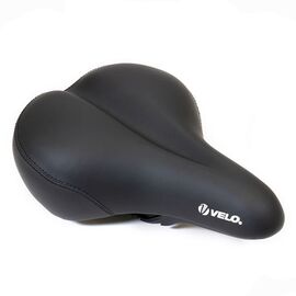 Седло VELO комфорт 272x213 мм, гелевое, эластомерное, серо-черное, SD-VL-6100E-0-GBK, изображение  - НаВелосипеде.рф