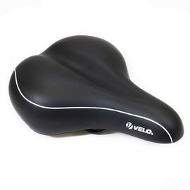 Седло VELO комфорт 275x211 мм, вакуумное, эластомерное, черное, SD-VL-6104-0-BK, изображение  - НаВелосипеде.рф