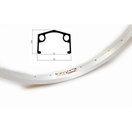 Колесо заднее TRIX 28-29" алюминиевый, одинарный, 36H, 622х21/25х15,6мм, A/V, серебристый, втулка стальная, V-br, 5579, изображение  - НаВелосипеде.рф