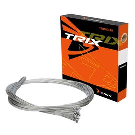 Трос тормоза TRIX MTB 1.5 x 2000мм, стальной, коробка 100 шт., BCTX301E3ST, изображение  - НаВелосипеде.рф