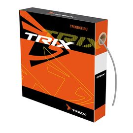 Рубашка троса тормоза TRIX ,ø 5 мм, белая, коробка 50м, BCVTX203FWT, изображение  - НаВелосипеде.рф