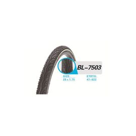 Покрышка TRIX 28"х 1,75 (47-622) TXBL-7503, полуслик, черная (50) BL-7503 BLACK, изображение  - НаВелосипеде.рф