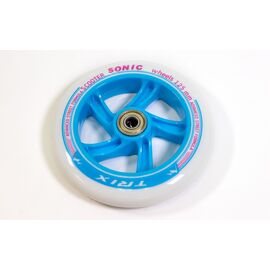 Колесо - 125 мм, для самокатов, с подшипниками ABEC 7 , синее, 125 мм(blue), изображение  - НаВелосипеде.рф