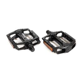 Педали TRIX PLATFORM алюминиевые, 108x100мм, резьба 9/16", с шипами, черные, PD-TX-892-9x16-BK, изображение  - НаВелосипеде.рф