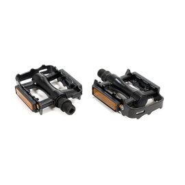 Педали TRIX MTB алюминиевые, 100x80мм, резьба 9/16", черные, PD-TX-893-9x16-BK, изображение  - НаВелосипеде.рф