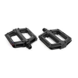 Педали TRIX PLATFORM пластиковые, 107x98мм, резьба 9/16", с шипами, черные, PD-TX-896-9x16-BK, изображение  - НаВелосипеде.рф