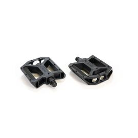 Педали TRIX PLATFORM пластиковые, 110x105мм, резьба 9/16", с шипами, черные, PD-TX-827-9x16-BK, изображение  - НаВелосипеде.рф