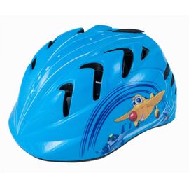 Велошлем детский Vinca Sport VSH 7 planes, "вертолетики", синий, Вариант УТ-00003919: Размер: M (52-56 см), изображение  - НаВелосипеде.рф