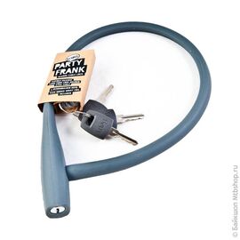 Велосипедный замок Knog Party Frank тросовый, на ключ, 620 х 8 мм, Цвет Turquoise, 16г, 11417, изображение  - НаВелосипеде.рф