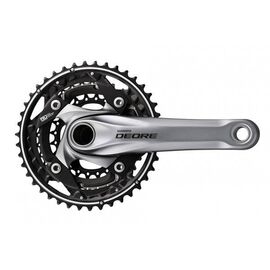 Система шатунов велосипедная SHIMANO Deore M612, 175мм, 40/30/22T, с кареткой, серебристая, EFCM612E002XS, изображение  - НаВелосипеде.рф