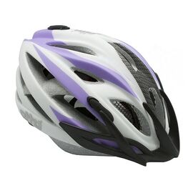 Велошлем Etto Bernina, детский/подростковый, бело-сиреневый, L/XL(57-60см), 323211, изображение  - НаВелосипеде.рф