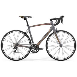 Шоссейный велосипед Merida Ride 100, 2017, Вариант УТ-00037490: Рама: S-M 52 (Рост: 165 - 170 cm), Цвет: матовый серо-оранжевый , изображение  - НаВелосипеде.рф