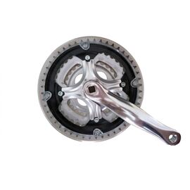 Система шатунов велосипедная Vinca Sport 24/34/42T, длина шатуна 170мм, под квадрат, 9/16", алюминий, CW 87 silver, изображение  - НаВелосипеде.рф