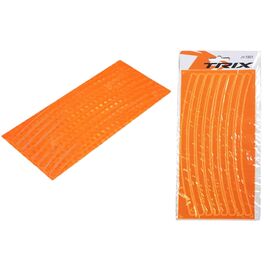 Светоотражающие наклейки на обод TRIX, оранжевые, JY-1301 orange, изображение  - НаВелосипеде.рф