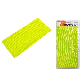 Светоотражающие наклейки TRIX, на обод, желтые, JY-1301 yellow, изображение  - НаВелосипеде.рф