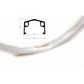 Колесо переднее 28" TRIX алюминиевый, одинарный, 36H, 622х21/25х15,6мм, A/V, серебристый, втулка стальная, V-br, 4204, изображение  - НаВелосипеде.рф