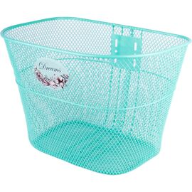 Корзинка передняя с креплением Vinca Sport "на усы", 310*230*230мм, "мечты", цвет мятный, P 02 dreams, изображение  - НаВелосипеде.рф