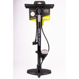 Насос напольный Vinca Sport, Мax 110psi (8 бар), Манометр,авто/вело ниппель, алюм. корпус, игла для мяча, GP 6532, изображение  - НаВелосипеде.рф