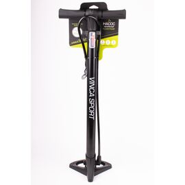 Насос напольный Vinca Sport, Мax 110psi (8 бар), авто/вело ниппель, алюм. корпус, игла для мяча, GP 5435, изображение  - НаВелосипеде.рф