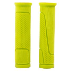 Грипсы резиновые Vinca Sport лайм, длина 125 мм, индивидуальная  упаковка, H-G 63 lime, изображение  - НаВелосипеде.рф