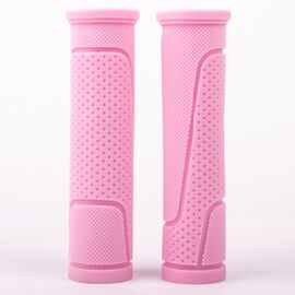 Грипсы резиновые Vinca Sport розовые, длина 125 мм, индивидуальная  упаковка, H-G 63 pink, изображение  - НаВелосипеде.рф