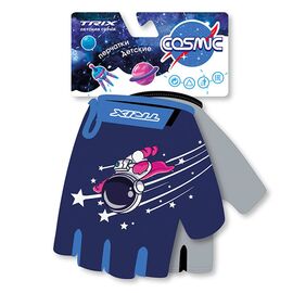 Перчатки TRIX Cosmic детские, короткие пальцы, антискользящие, GL-TX-COSMIC-6XS-0, Вариант УТ-00318546: Размер 6XS, изображение  - НаВелосипеде.рф