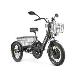 Трицикл GREEN CITY e-ALFA Trike Черный-2515, изображение  - НаВелосипеде.рф