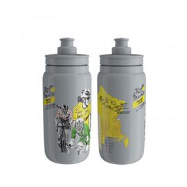 Фляга велосипедная Elite Fly TOUR DE FRANCE FEMMES, 550 мл, желтый, EL01604775, изображение  - НаВелосипеде.рф
