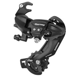Суппорт-переключатель задний, SHIMANO TOURNEY ARDTY300B (АНАЛОГ RD-TX35B), 6-7 скоростей, крюк средний, черный, 2-6001, изображение  - НаВелосипеде.рф