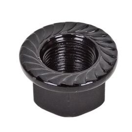 Гайка фланцевая ELVEDES 3/8 x 24T, изготовлен с помощью технологии GST, 3/824 GST-1000 Ti-Black, изображение  - НаВелосипеде.рф