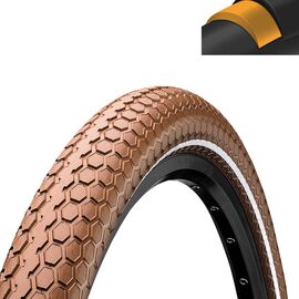 Велопокрышка Continental RIDE Cruiser 28 x 2,0 (50-622), Reflex, Extra Puncture Belt, коричневая, 101532, изображение  - НаВелосипеде.рф
