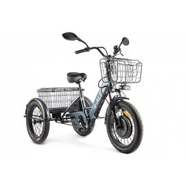 Трицикл GREEN CITY e-ALFA Trike темно-серый-2585, изображение  - НаВелосипеде.рф
