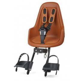 Велокресло детское BOBIKE ONE Mini, для крепления на рулевой трубе, переднее, chocolate brown, 8012000004, изображение  - НаВелосипеде.рф