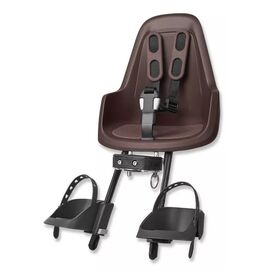 Велокресло детское BOBIKE ONE Mini, для крепления на рулевой трубе, переднее, coffee brown, 8012000012, изображение  - НаВелосипеде.рф