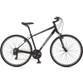 Гибридный велосипед Schwinn VOYAGEUR 700С 2022, S36250M10, Вариант УТ-00300099: Рама: L (Рост: 177-186 см), Цвет: BLK чёрный, изображение  - НаВелосипеде.рф