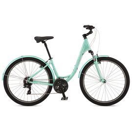 Женский велосипед Schwinn SIERRA WOMEN 27.5" 2022, Вариант УТ-00300100: Рама: L (Рост: 177-186 см), Цвет: MNT зелёный, изображение  - НаВелосипеде.рф