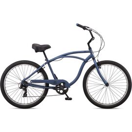 Городской велосипед Schwinn S7 26" 2022, Вариант УТ-00300126: Рама: 18" M (Рост: 155-185 см), Цвет: BLU синий, изображение  - НаВелосипеде.рф