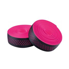 Обмотка руля Merida Microfiber, with Shockproof Pro, 30x2100 мм, Black/ Pink dots, 2057006328, изображение  - НаВелосипеде.рф