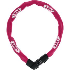 Велозамок ABUS  Tresor 1385/85см, цепь, 7мм, кодовый, класс защиты 7/15, 1050гр, коралловый, 05-0048568, изображение  - НаВелосипеде.рф
