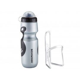 Фляга с флягодержателем Schwinn Waterbottle & Cage, 750мл, серый/черный, SW528-2 , изображение  - НаВелосипеде.рф