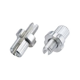 Натяжитель троса тормоза TRIX, M7х16 мм, алюминиевый, серебристый, KY-401 Y silver, изображение  - НаВелосипеде.рф