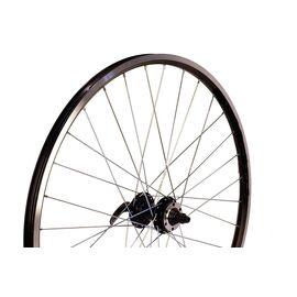 Колесо STARK 26" MTB, переднее, под диск, двойной обод DH-18, черный, втулка KT-M65, H000017765, изображение  - НаВелосипеде.рф