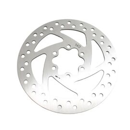 Диск тормозной M-WAVE,  для дискового тормоза, 140мм, 6 болтов, нержавеющая сталь, серебристый,5-360643, изображение  - НаВелосипеде.рф