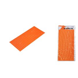Наклейки TRIX, светоотражающие, на обод, оранжевые, JY-1301 orange, изображение  - НаВелосипеде.рф
