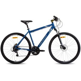 Городской велосипед Merida Crossway 10, 2022, RU31768, Вариант УТ-00319781: Размер L(55cm), цвет Blue/WhiteGray, изображение  - НаВелосипеде.рф