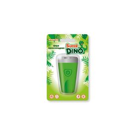 Велофара TRIX Super Dino, детская, передняя, 1 супер яркий белый диод, линза,3 режима, силикон, зеленая, LHTX378FCSD, изображение  - НаВелосипеде.рф